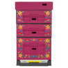 ruche Easy One rose framboise avec fleurs