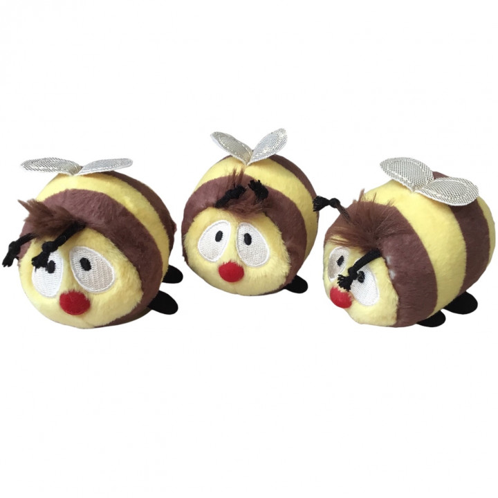 peluches toutes douces abeille aimantées